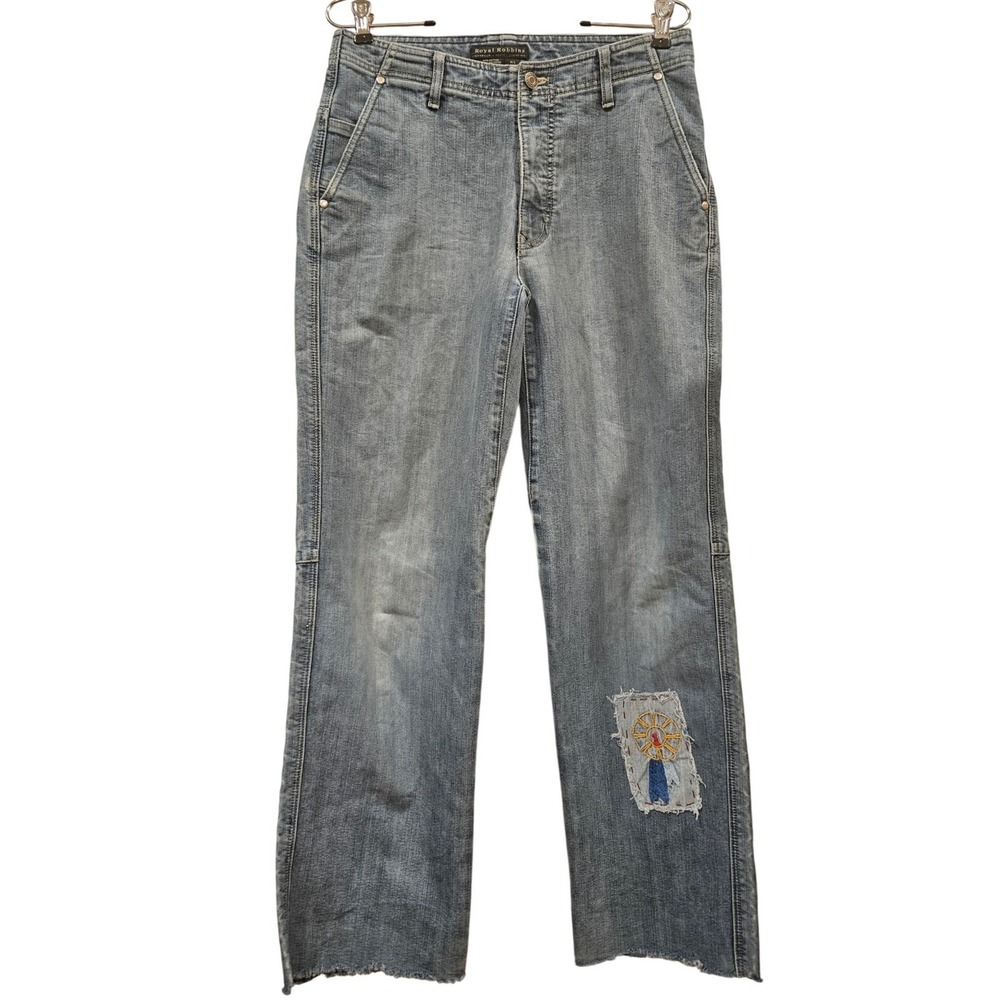 Royal‎ Robbins Women's Jeans W30 L30 Blue Denim Patchwork Embroidered  Outdoor